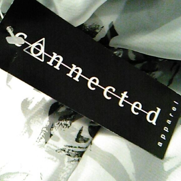 Connected Apparel Black and White Floaty Dress - Picture 9 of 10